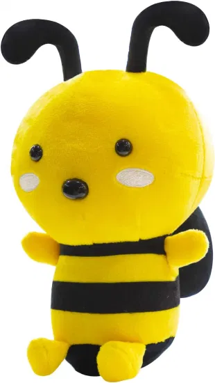만화 영화 꿀벌 노란색 부드러운 봉제 동물 인형 장난감